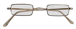Rectangular Wire Rim Glasses Costume Accessory