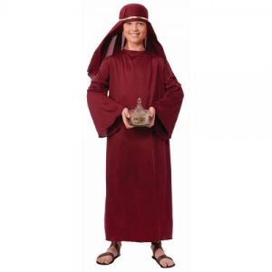 Forum Novelties Biblical Times Shepherd Burgundy Costume Robe, Child Medium