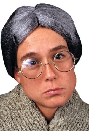 Loftus Mrs Claus Round Old Granny Costume Costume Glasses, Metallic, One Size
