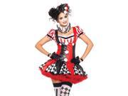 Harlequin Clown Adult Costume Size medium
