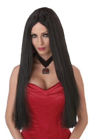 Long Flowing Wig 24, Black, One Size