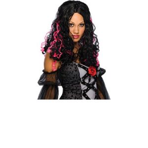 Cryptic Black & Pink Costume Wig