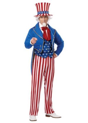 Patriotic Uncle Sam Adult Costume XL