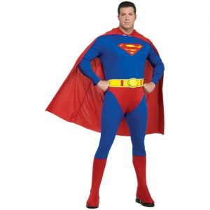 Mens Full Adult Plus Size Superman Costume