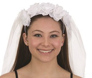 Veil with flowers