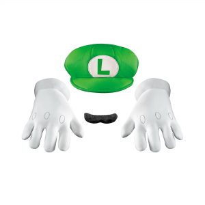 Super Mario Bros. - Luigi Hat, Gloves and Mustache Kit