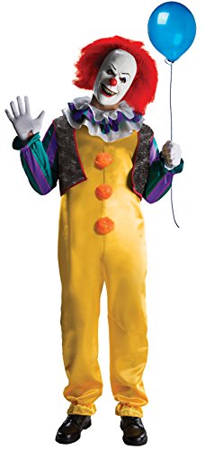 It The Movie Adult Pennywise Adult Deluxe Costume, Multicolor, STD