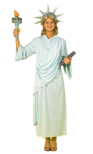 Forum Patriotic Party Miss Liberty Costume, Green, Standard