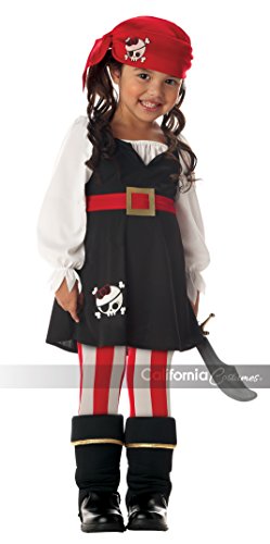 Precious Lil' Pirate Girl's Costume, Toddler M (3-4),
