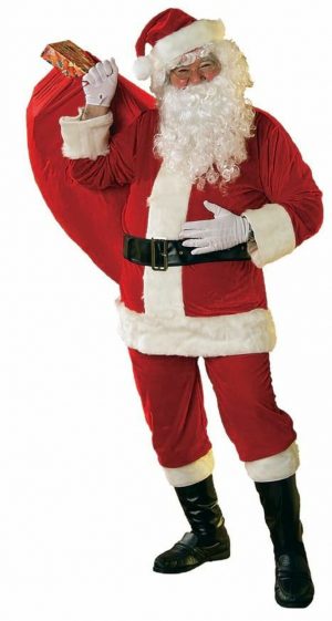 Soft Velour Santa Suit XL (Size 50-56)