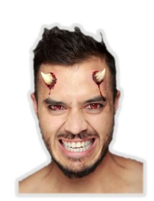 Evilness Horns Latex Appliance Scary Halloween Demon Devil Prosthetic