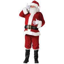 Men's Plus Size Santa Suit Complete Velour 50-54