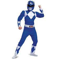 Power Rangers Blue Ranger Classic Muscle Child Costume SM 4-6