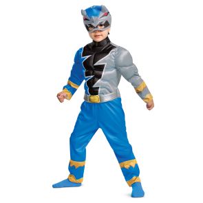 Blue Ranger Dino Fury Toddler Muscle, Toddlers M (3T-4T)