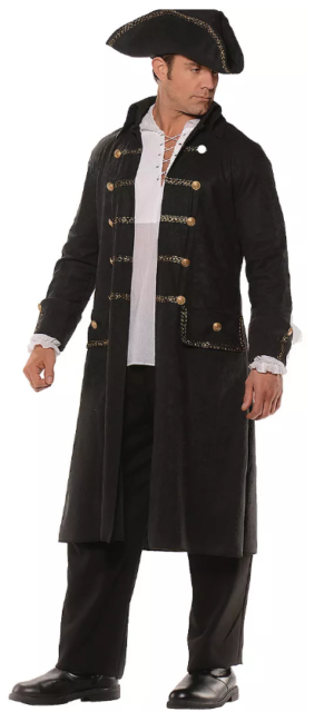 Men's Pirate Coat Set Costume-XXL