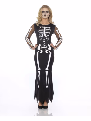 Adult Skeleton Dress-XS
