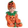 Infant Lil' Pumpkin Halloween Costume-12-18 MONTHS