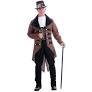 Steampunk Jacket Costume - One Size Fits Most - Brown