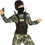 Studio Halloween Navy Seal Camo Special Forces costume. Child Boys LARGE 12-14