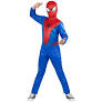Boys' Spider-Man Costume - Size Medium 8-10 - Blue