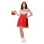 RED CHEERLEADER Adult MEDIUM 10-12