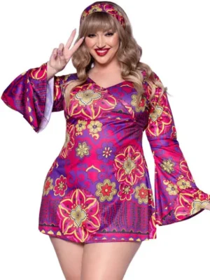 Hippie Girl Adult Plus 1X