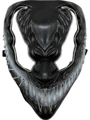Symbiote Monster Mask With blue Party Wire EL Light Up Costume Accessory