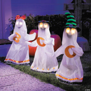 Ghost W/Blinking Eyes 3Pc Set