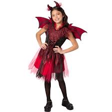 Red Devil Child Costume-L (10-12)